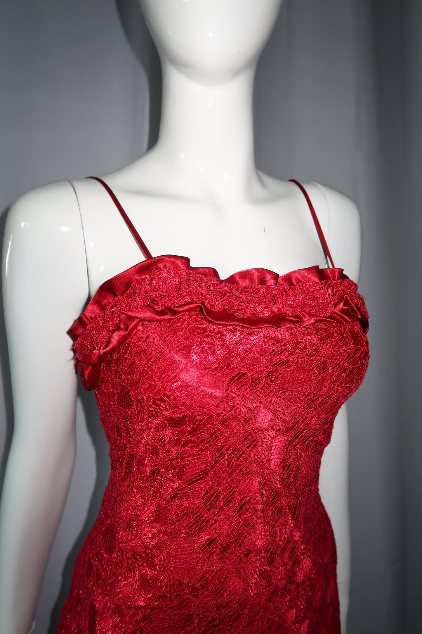 + Red lace dress +