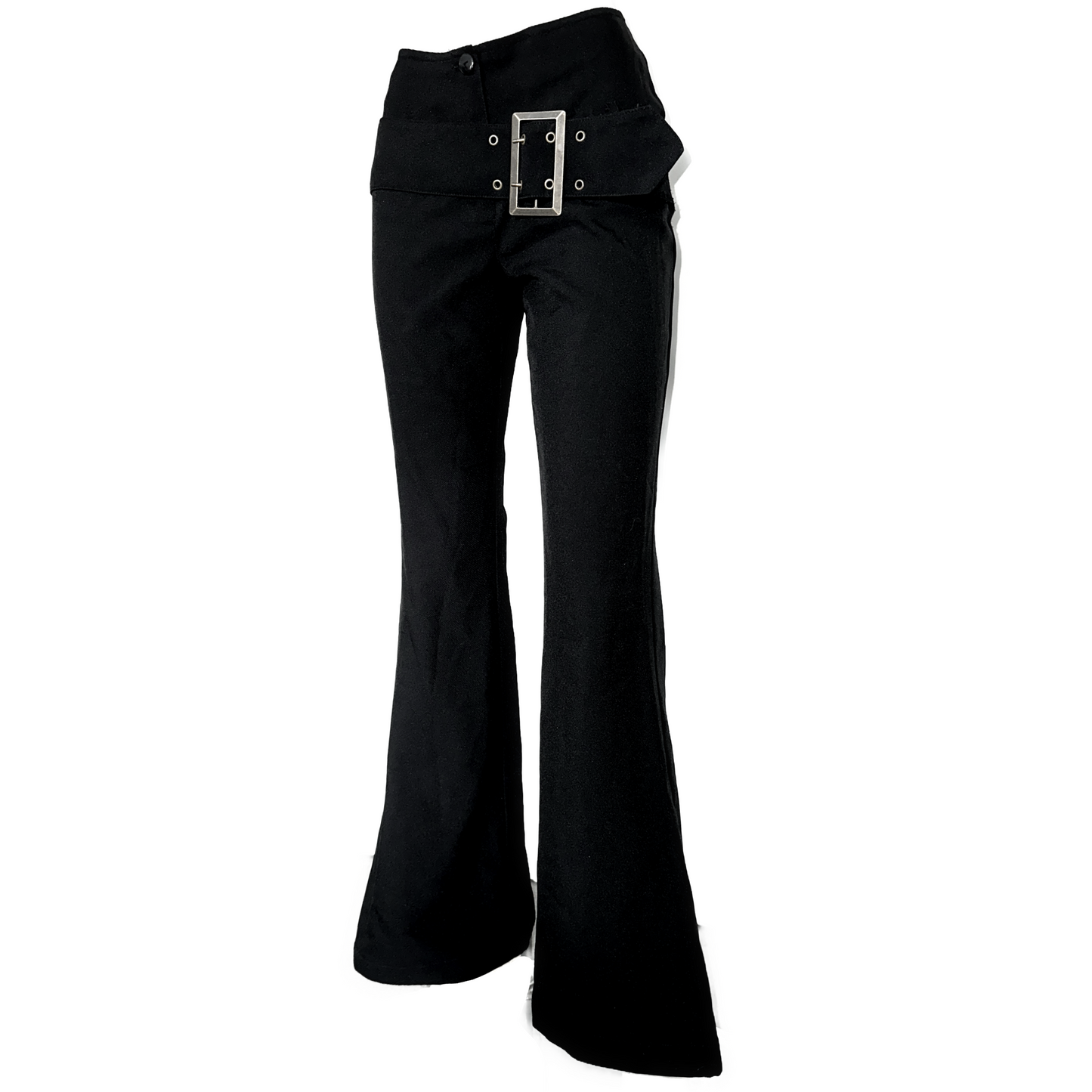 + Flared pants with clasp +