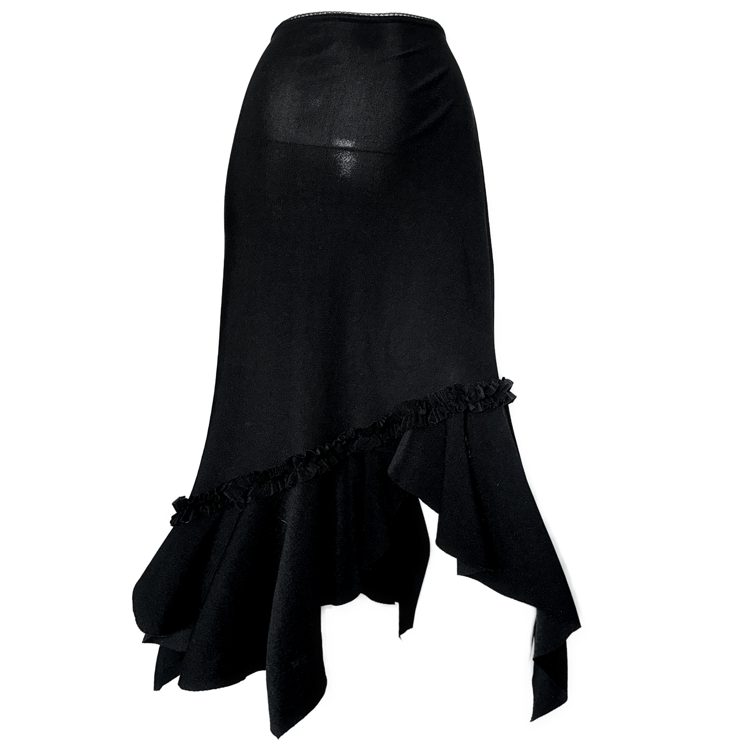 + Asymmetrical skirt +