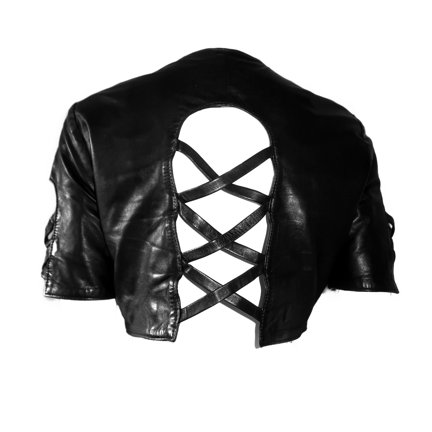 + Leather bolero +