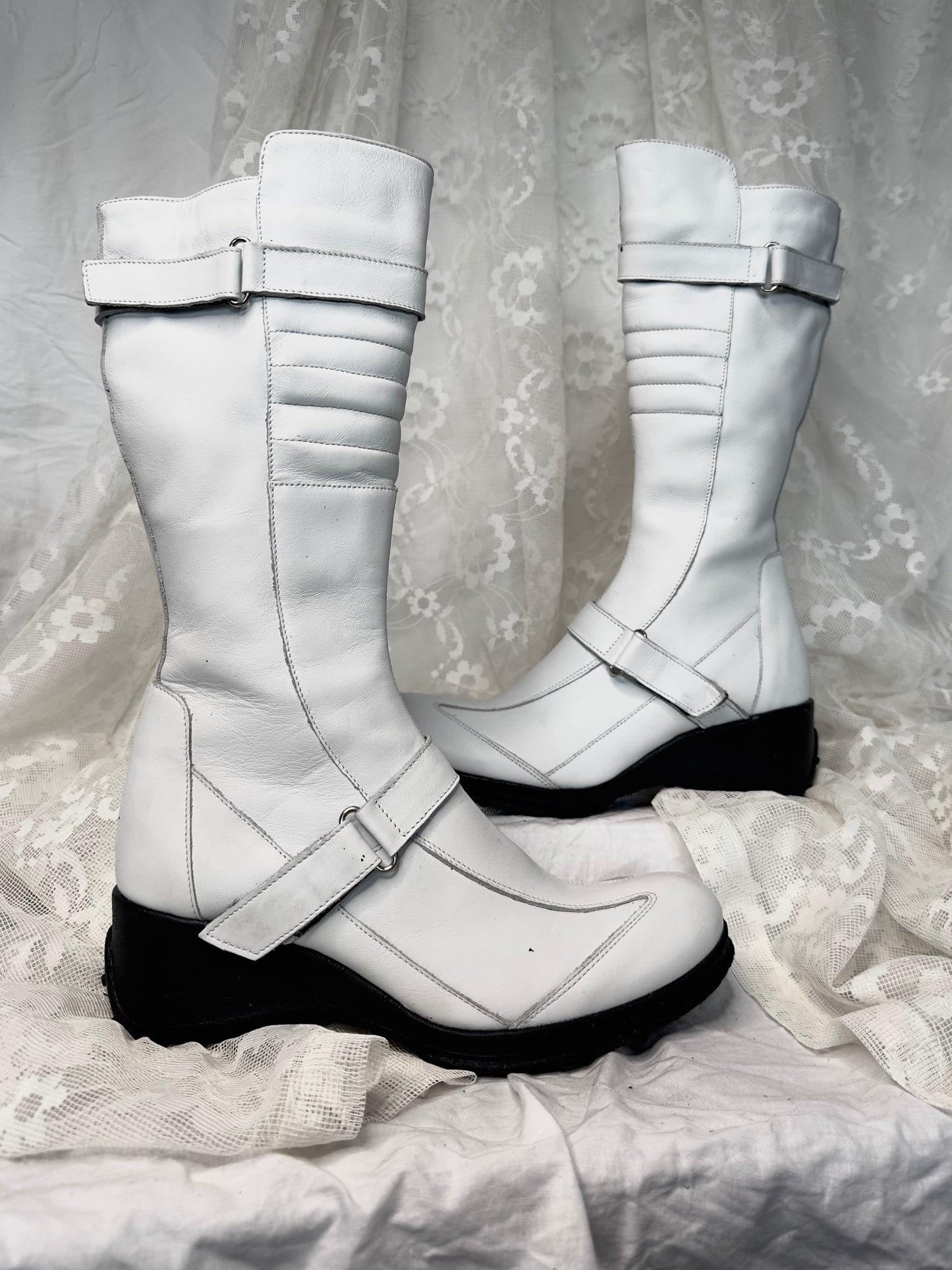 + Futuristic leather boots +