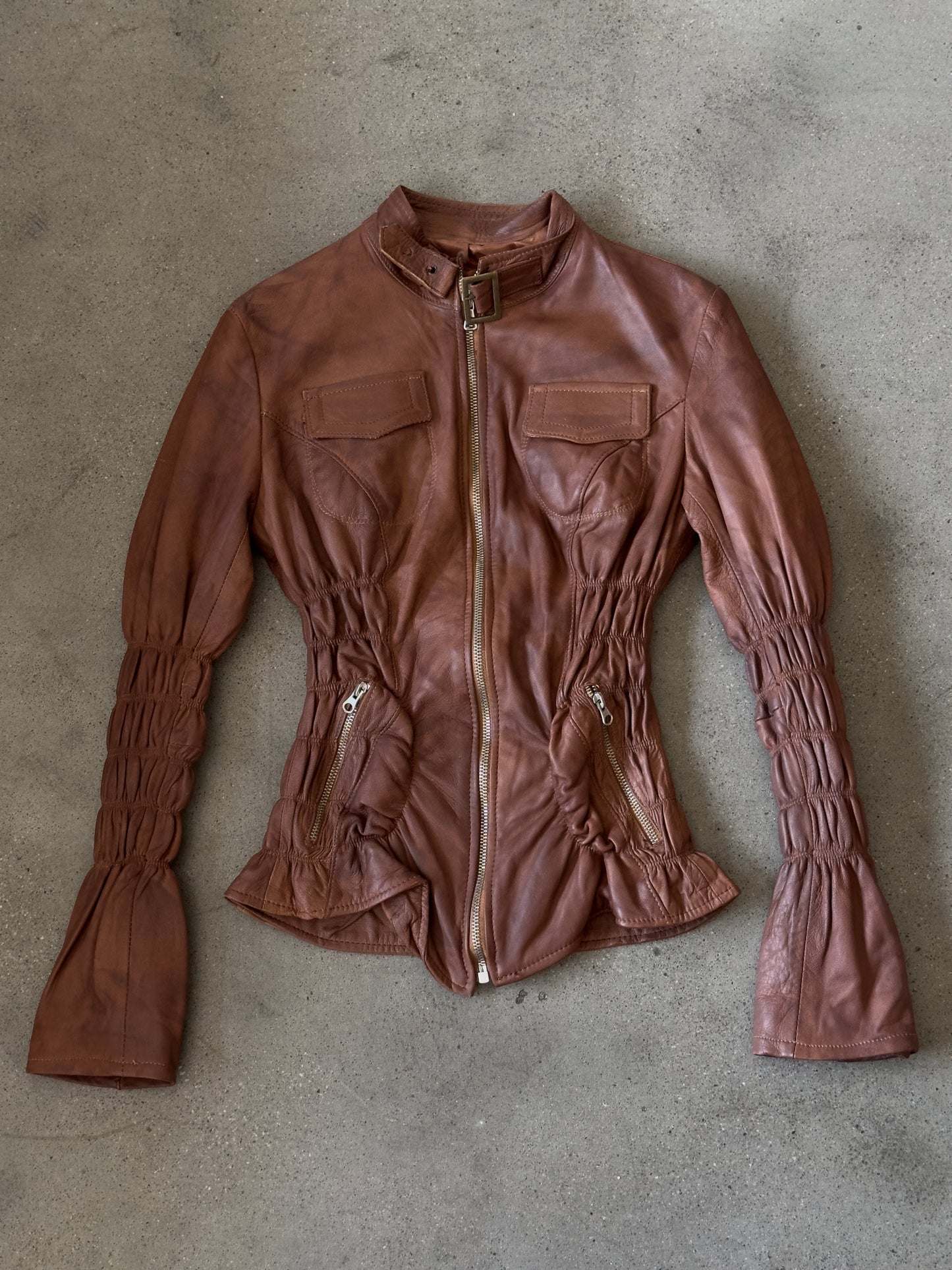 + Vintage Italian leather jacket +