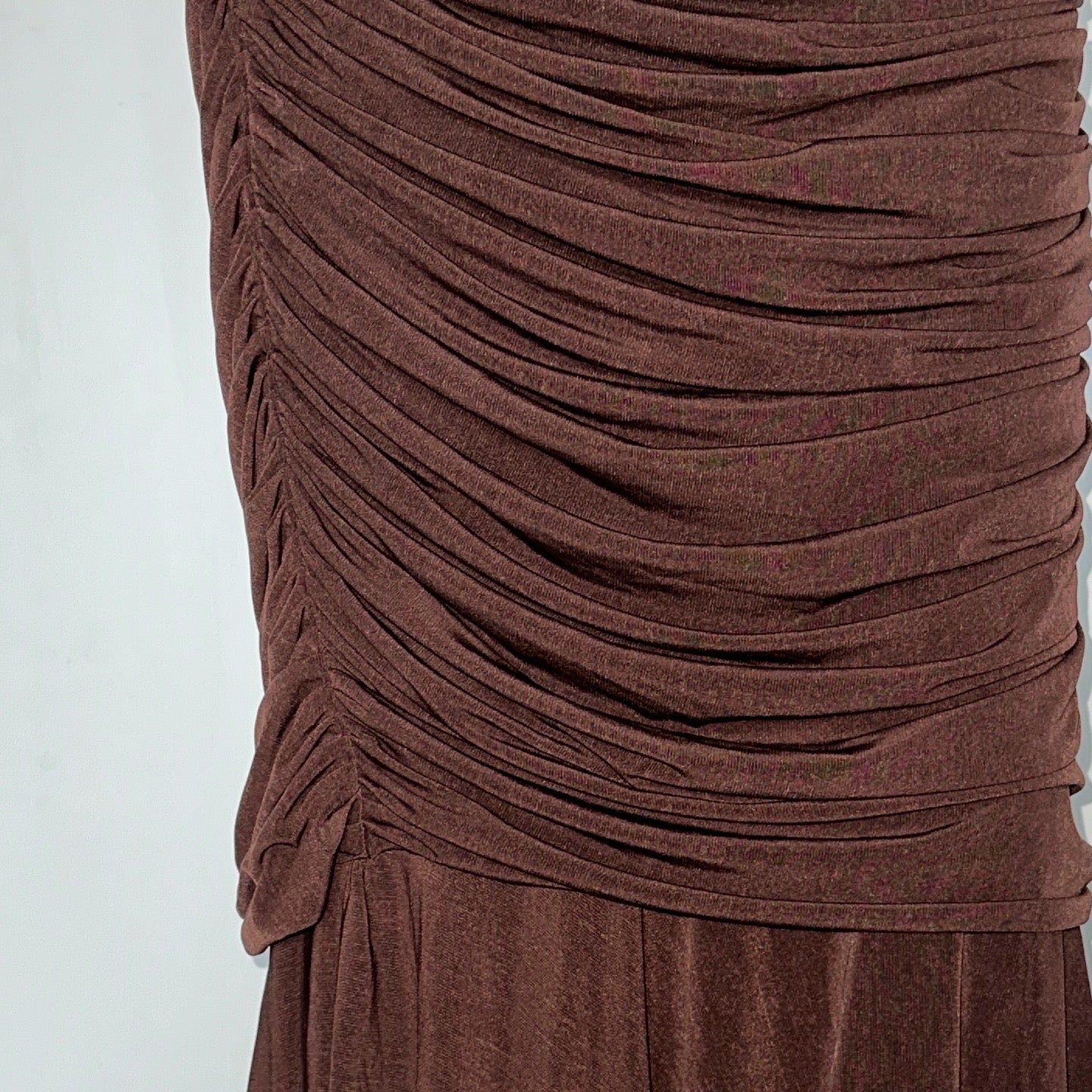 + Long drapery skirt +