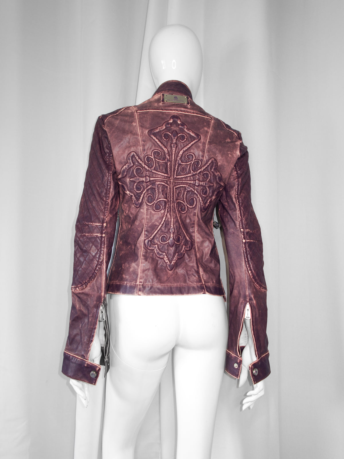 + Cross purple biker jacket +