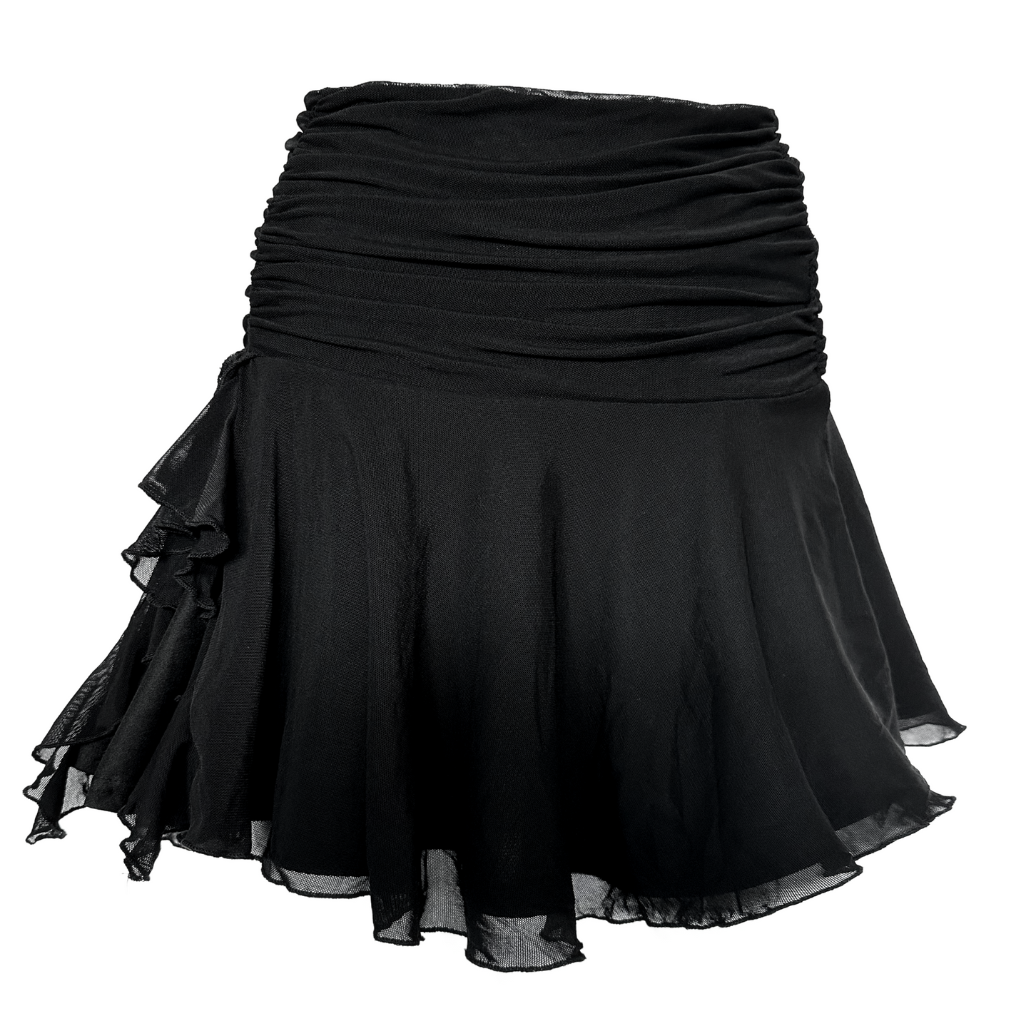 + Mini mesh skirt +