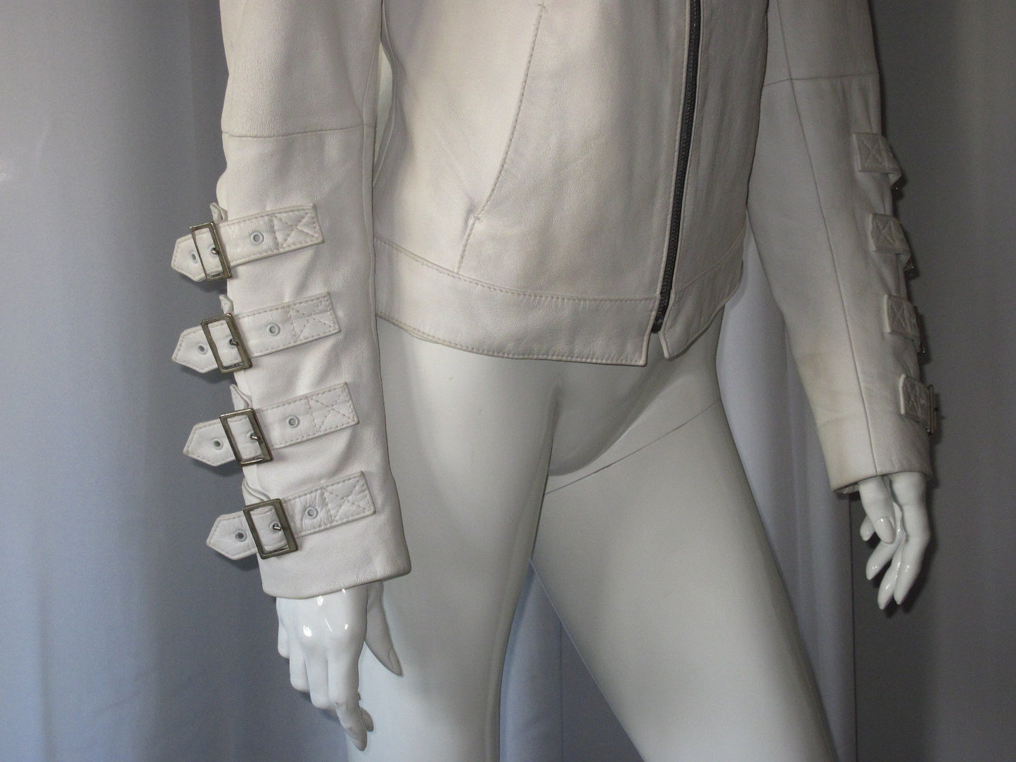 + Leather bondage jacket +