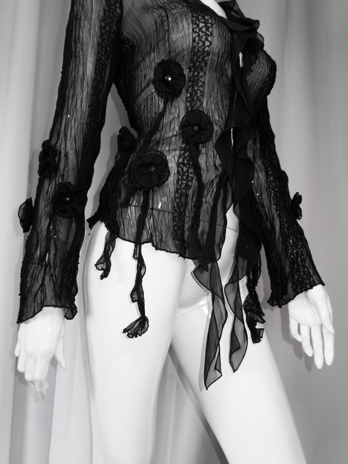 + Mesh flower shirt +
