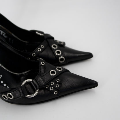 + Vintage leather heels +