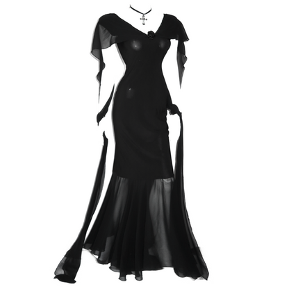 + Rose long dress +