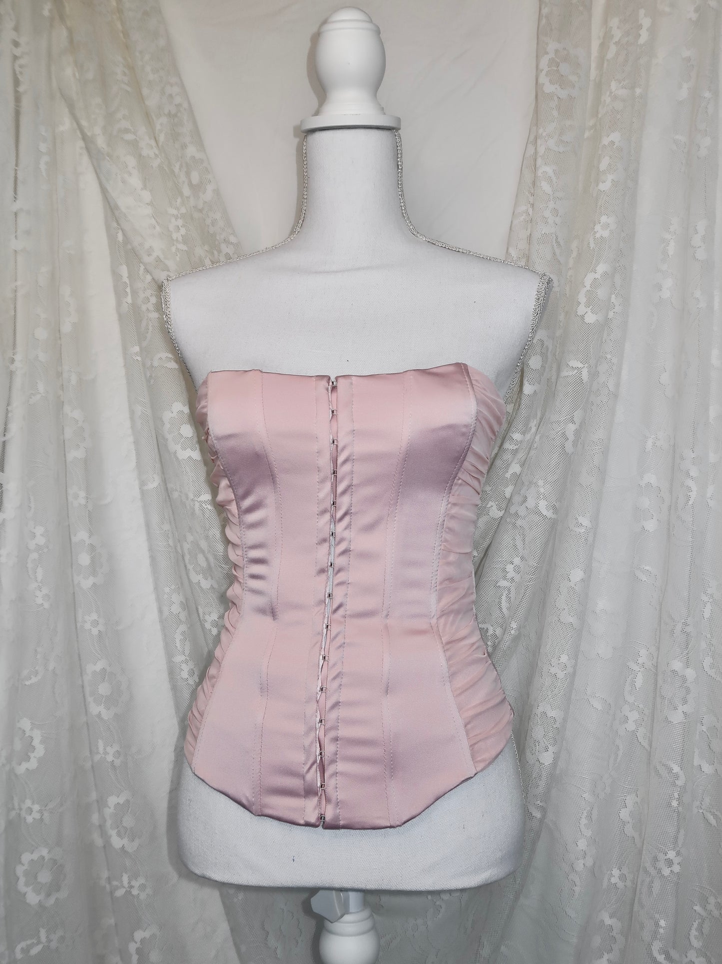 + Pink corset +