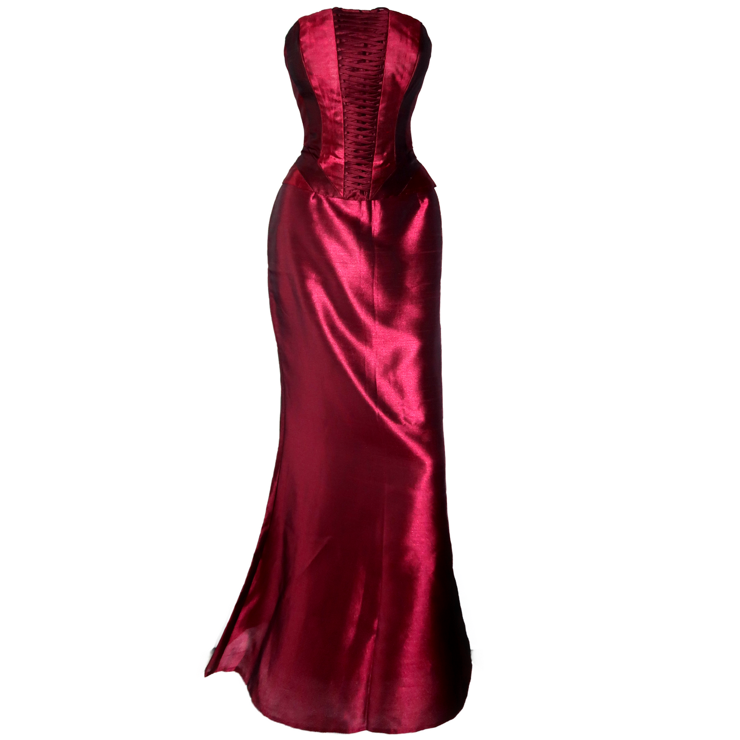 + Burgundy corset set +