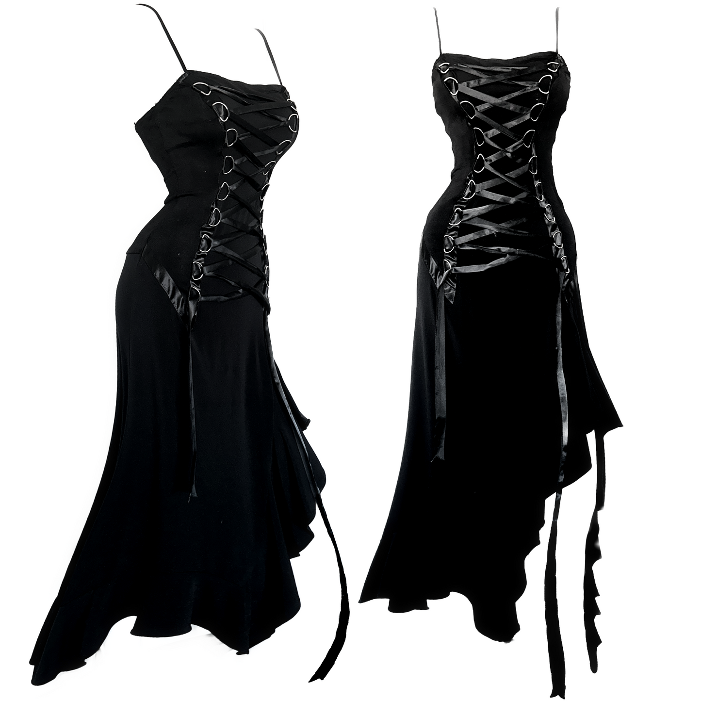 + Asymmetrical corset dress +