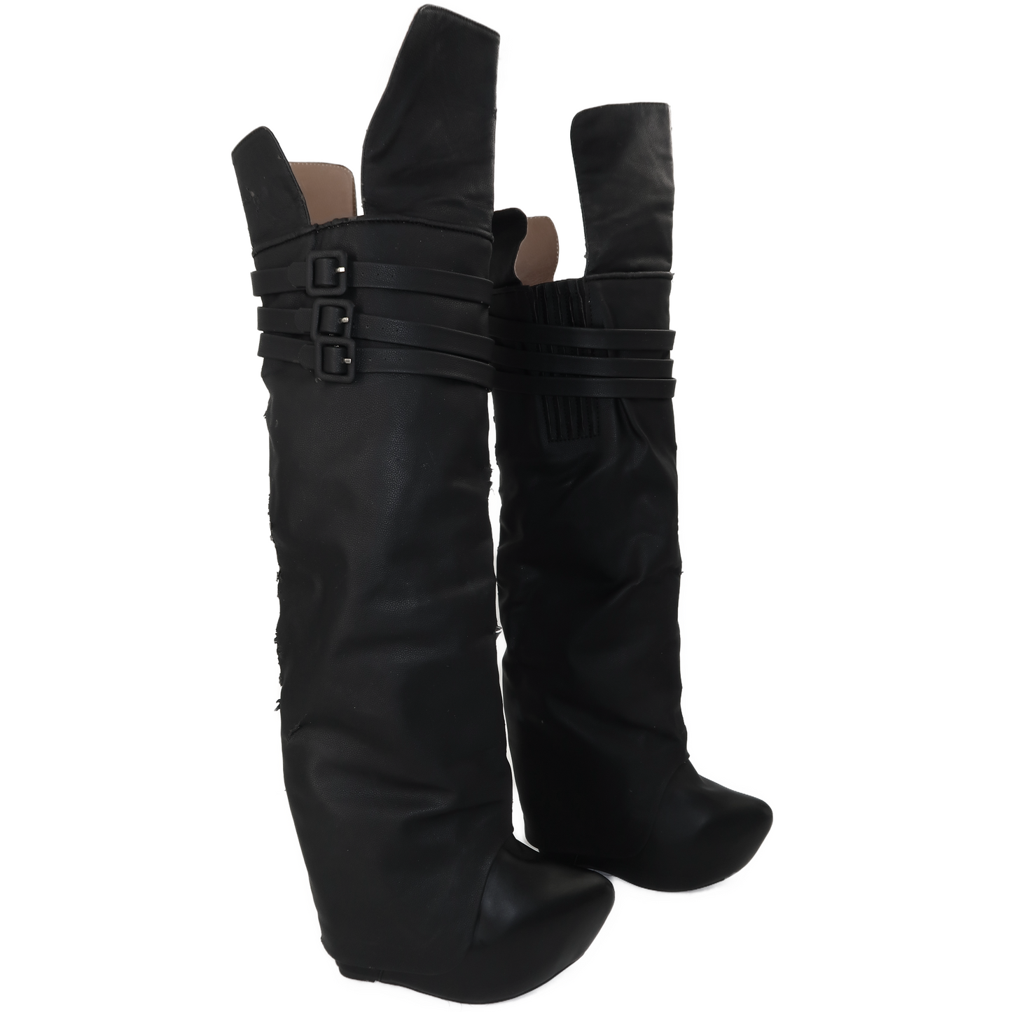 + Jeffrey Campbell wedged boots +