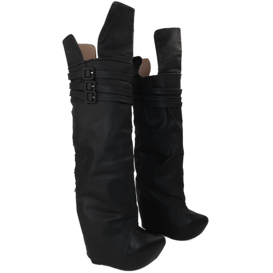 + Jeffrey Campbell wedged boots +