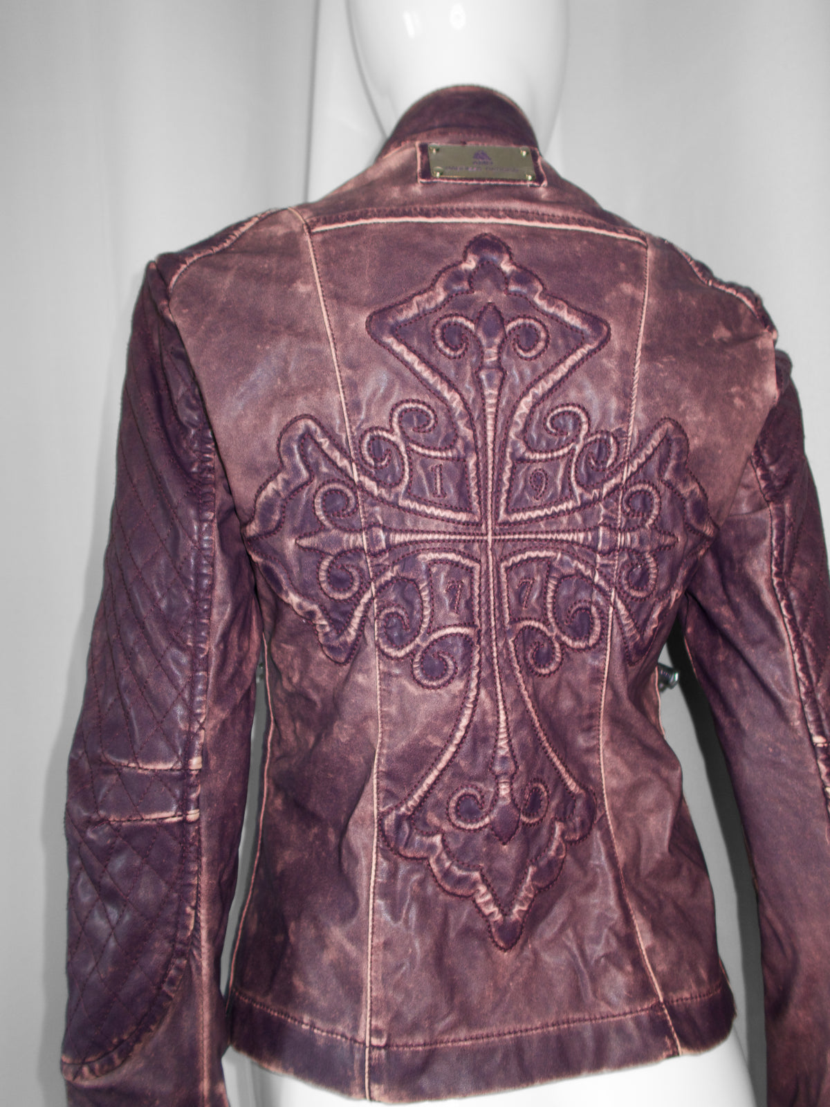 + Cross purple biker jacket +
