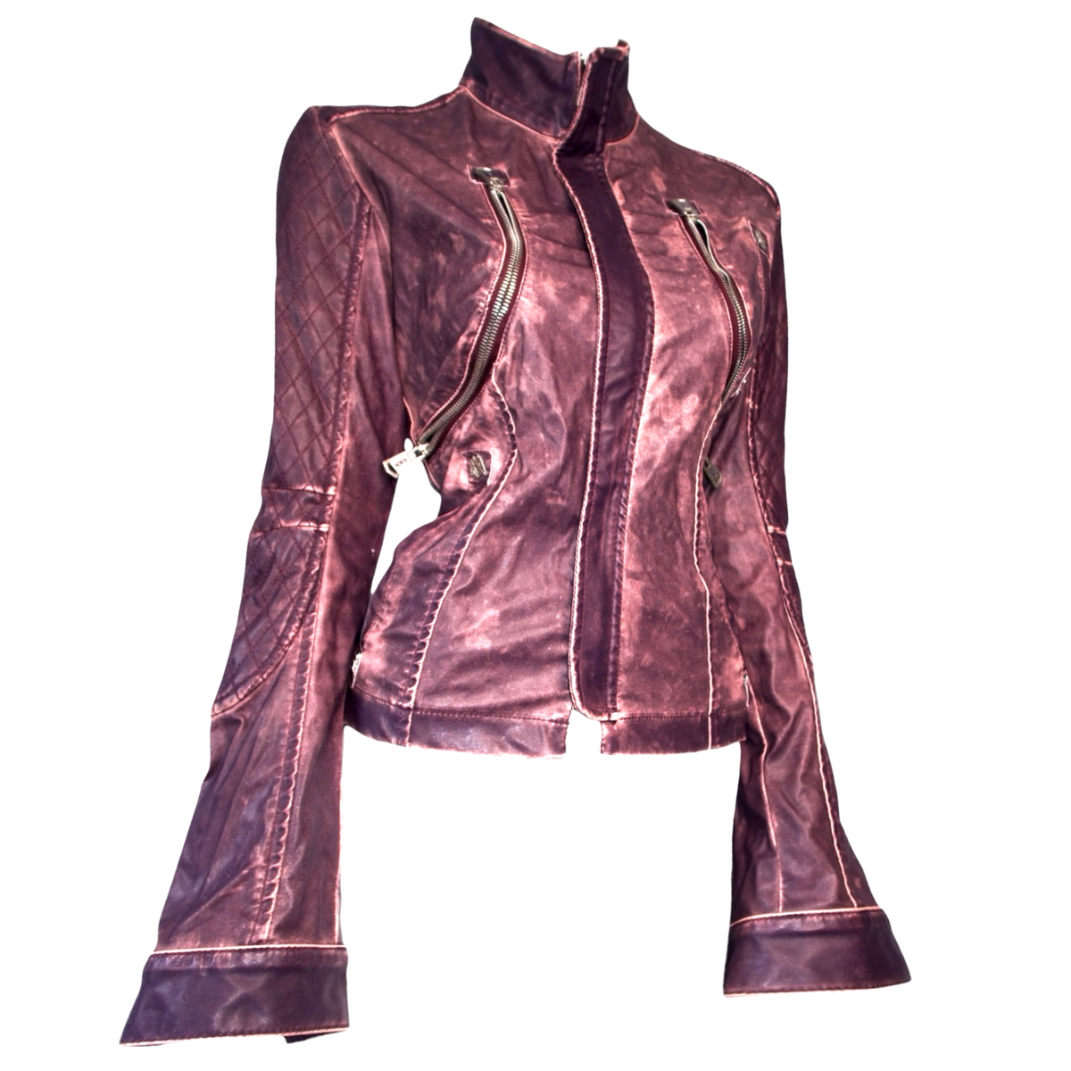+ Cross purple biker jacket +