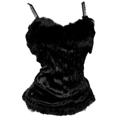 + Velvet fur top +
