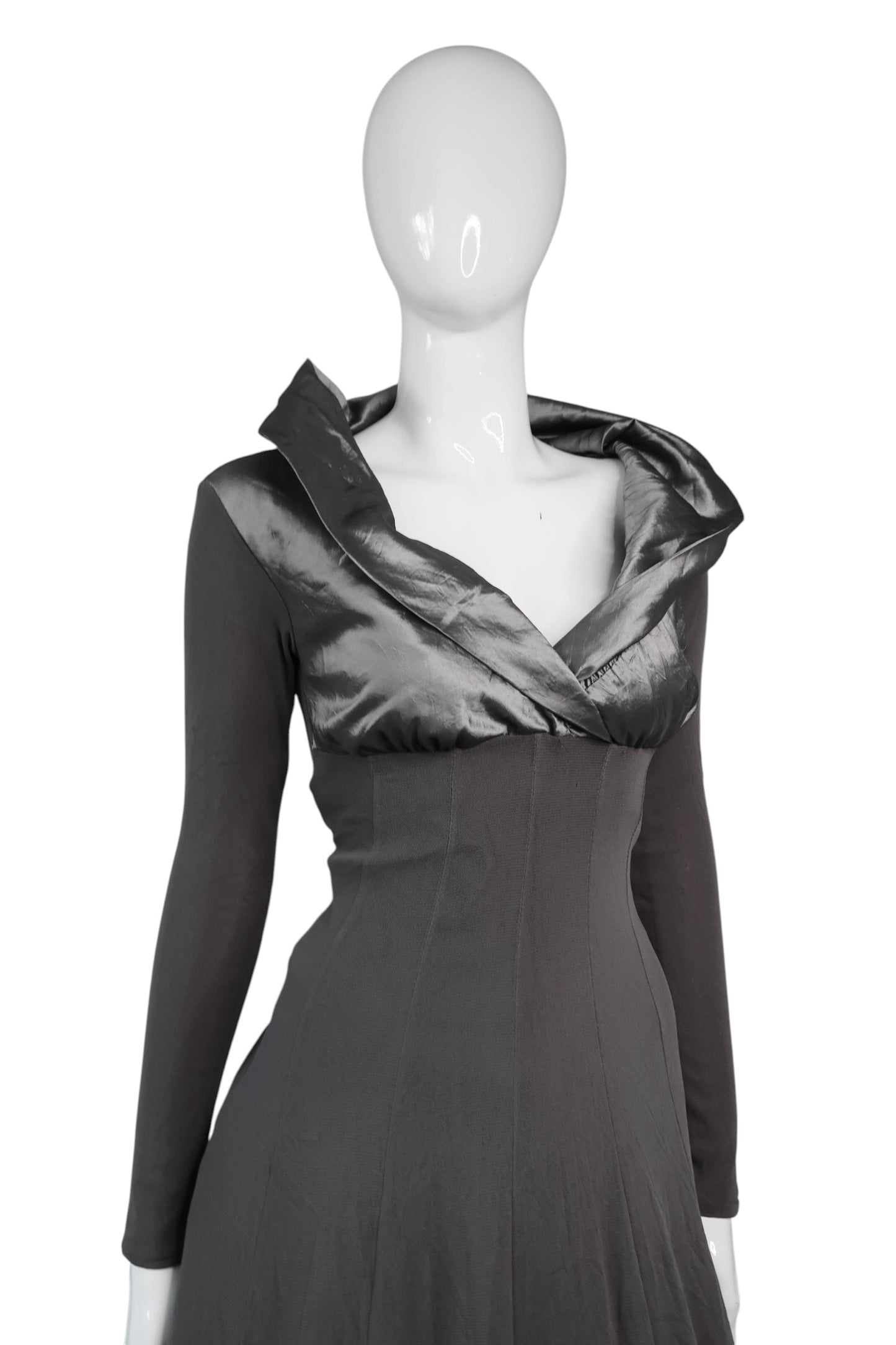 + Mesh Grey dress +