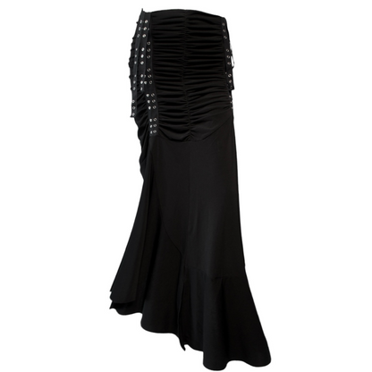 + Long drapery skirt +