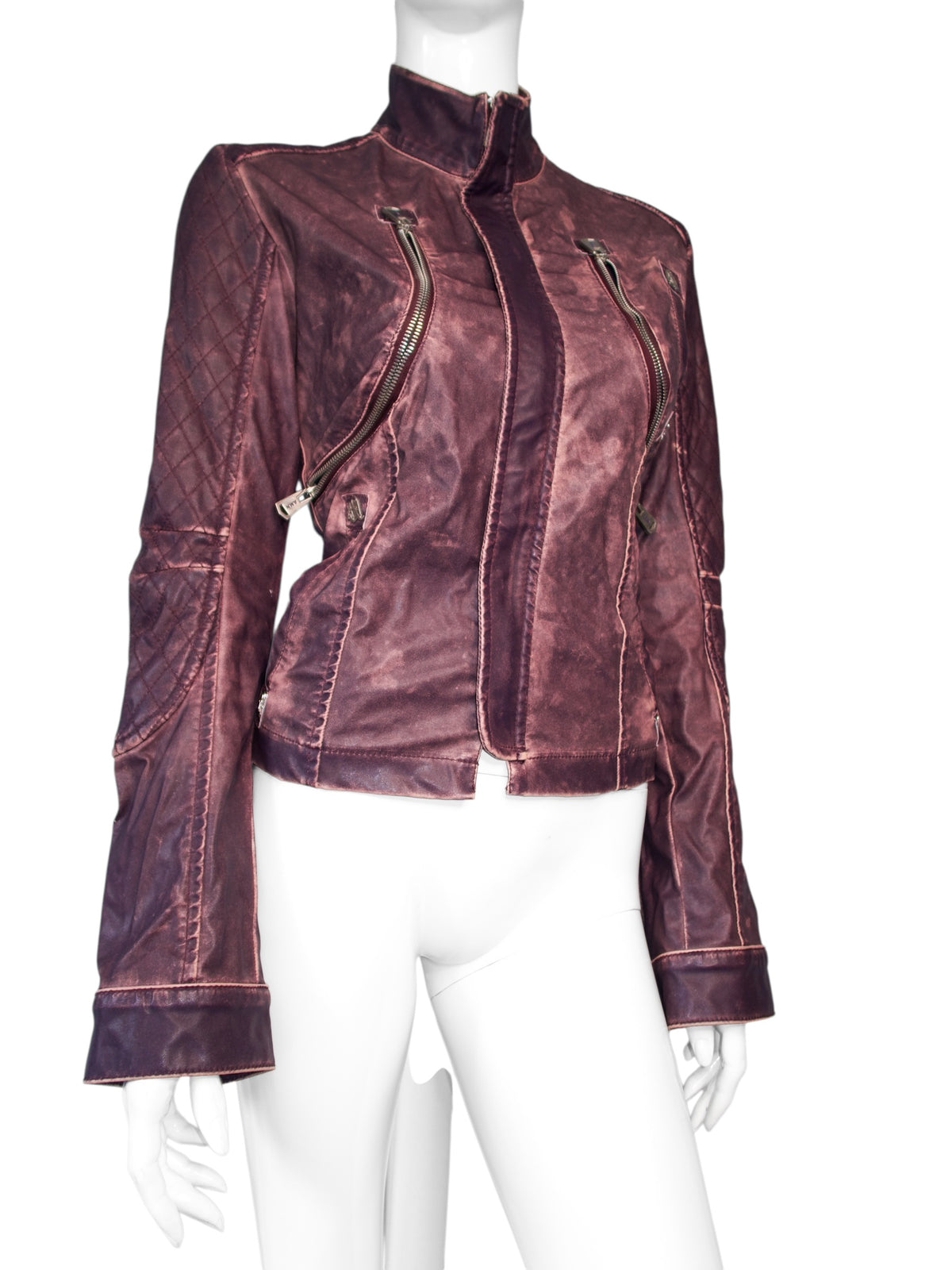 + Cross purple biker jacket +