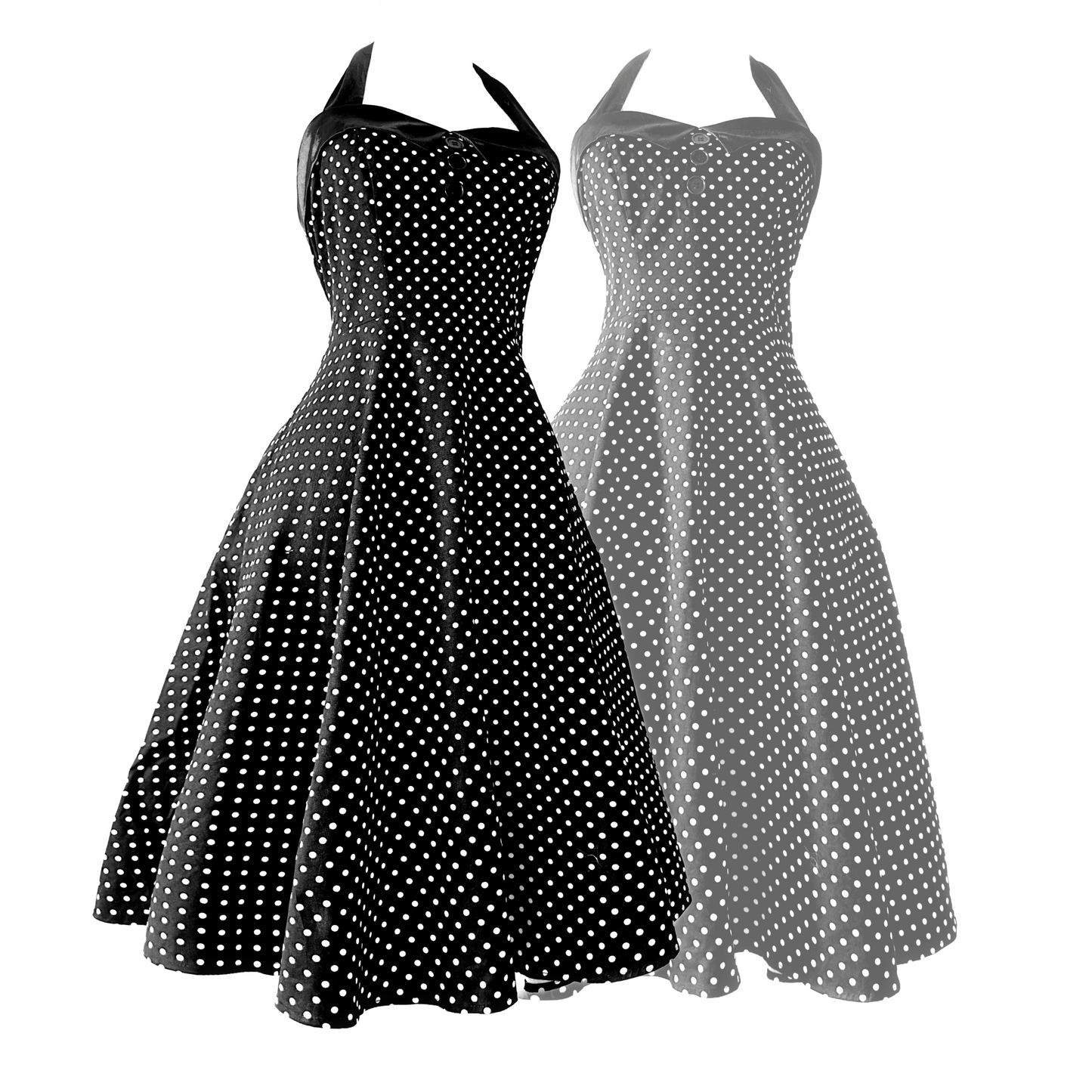 + Polka dot dress +