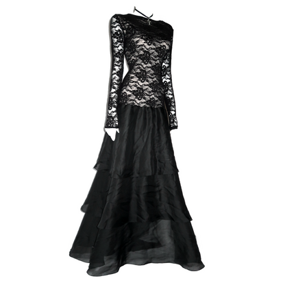 + Lace long dress +