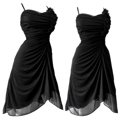 + Asymmetrical mesh dress +