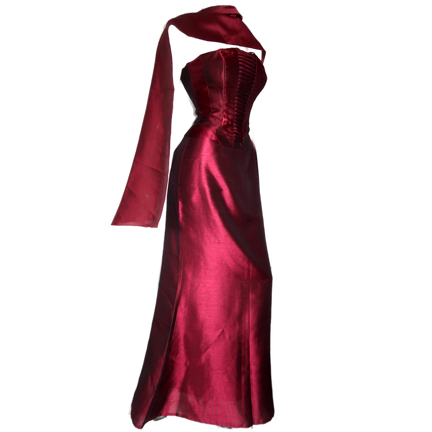 + Burgundy corset set +