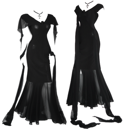 + Rose long dress +