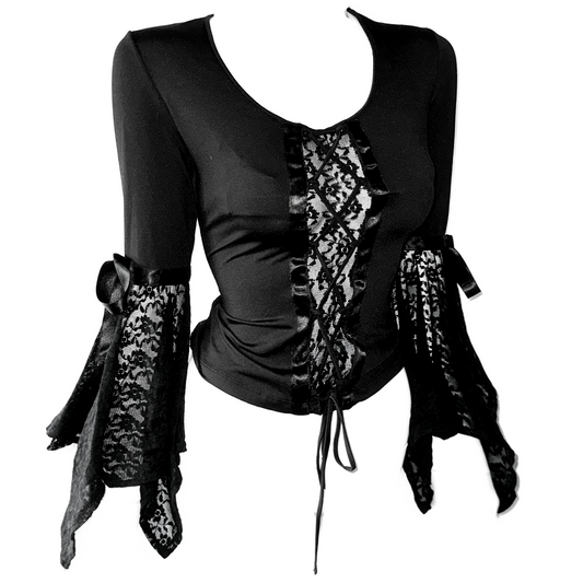 + Gothic lace blouse +