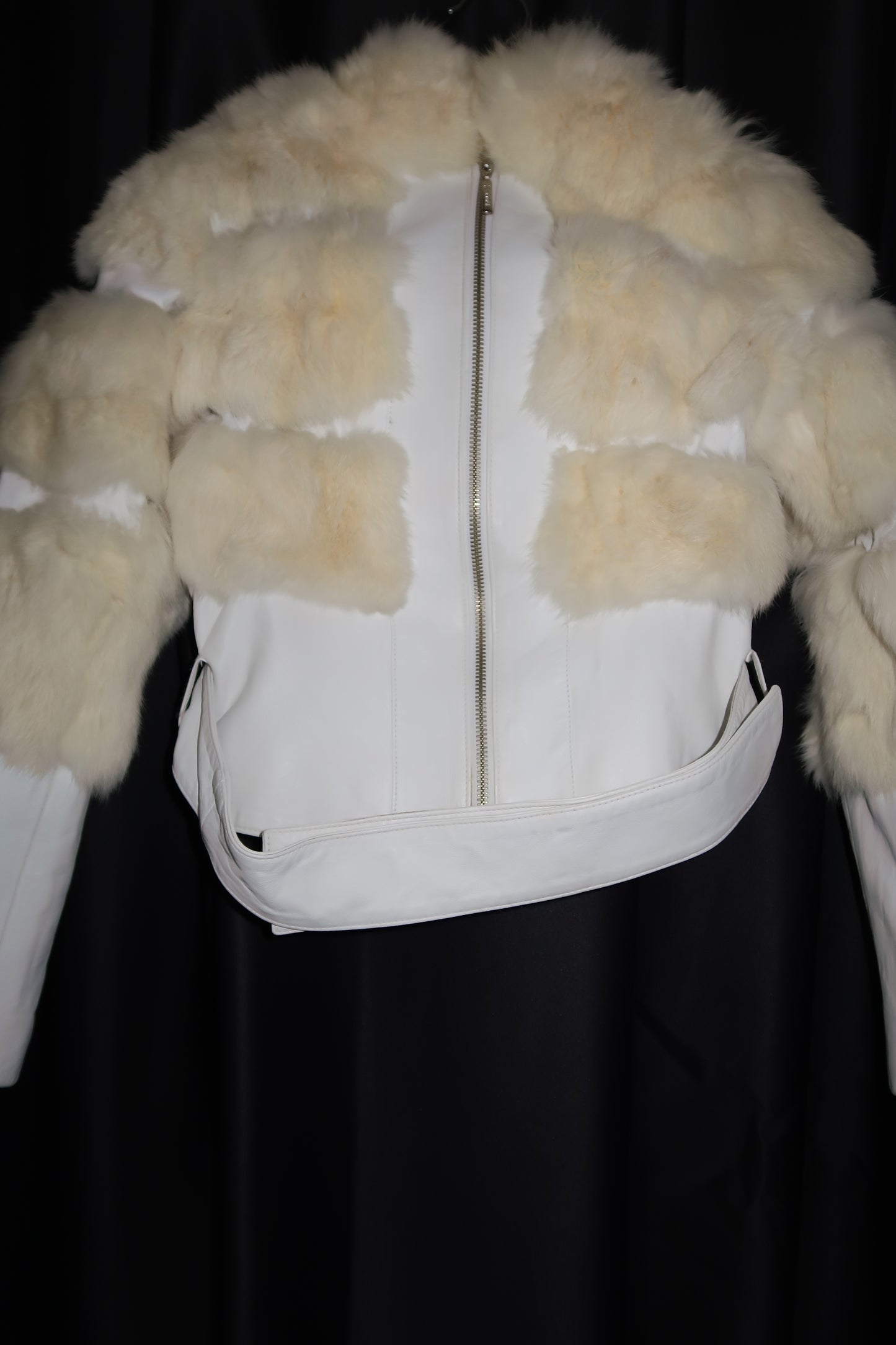 + White Leather Jacket +