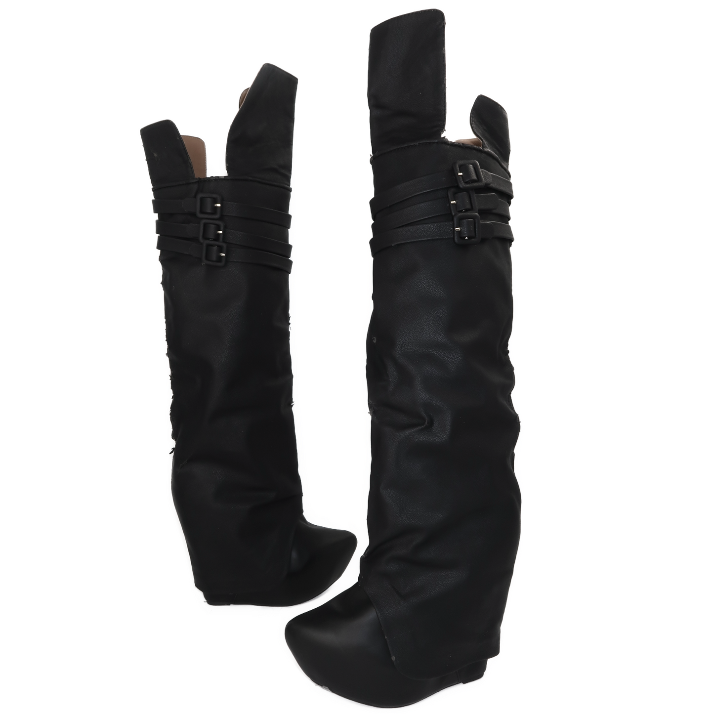 + Jeffrey Campbell wedged boots +