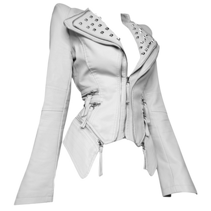 + Studded Power Shoulder Jacket +