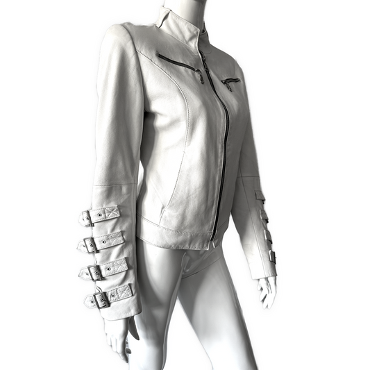 + Leather bondage jacket +