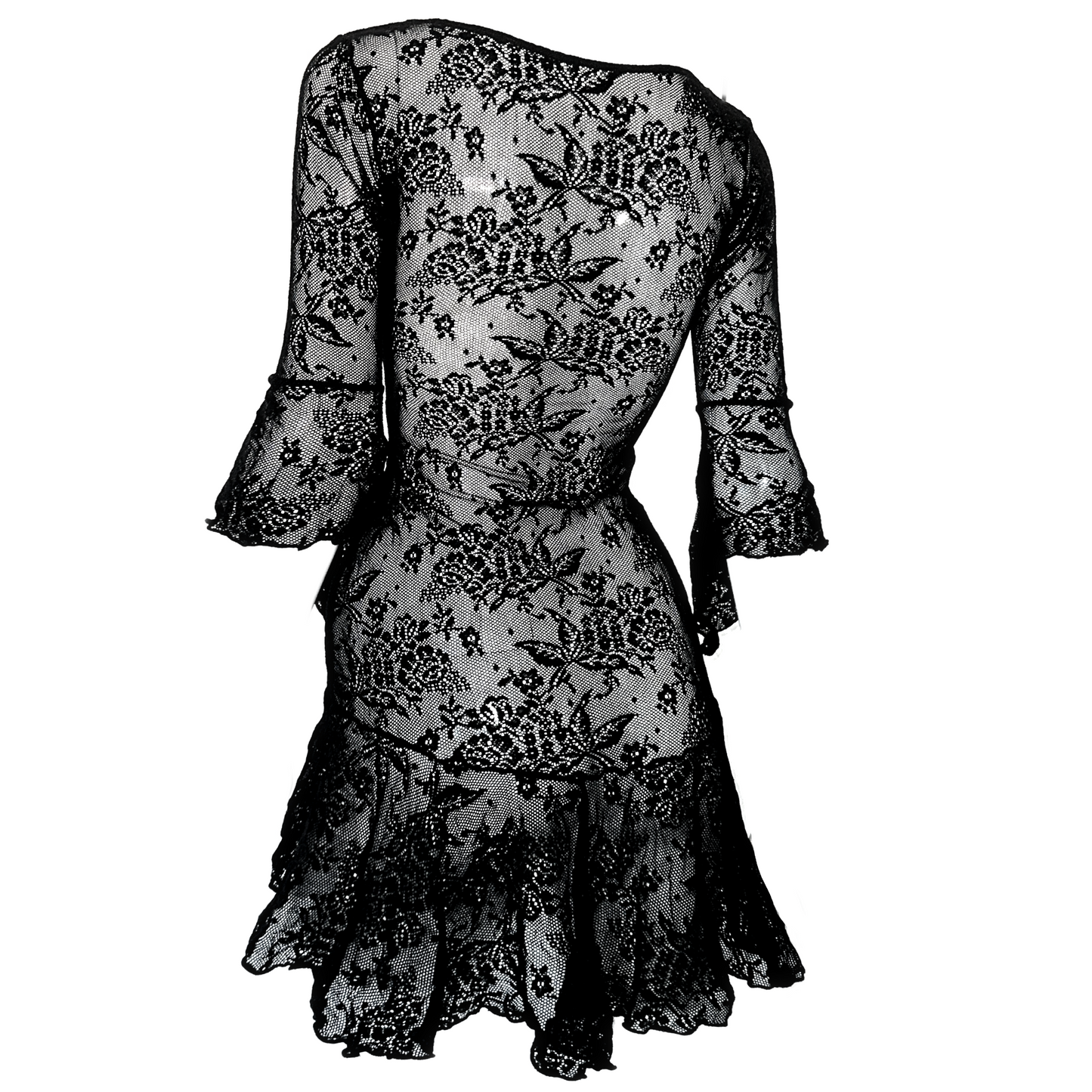 + Asymmetrical lace tunic +