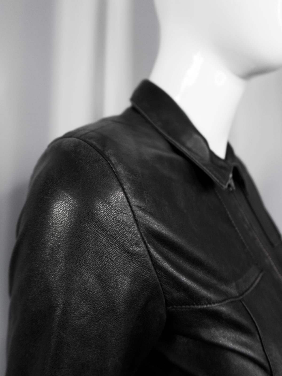 + Fitted Real Leather Jacket +