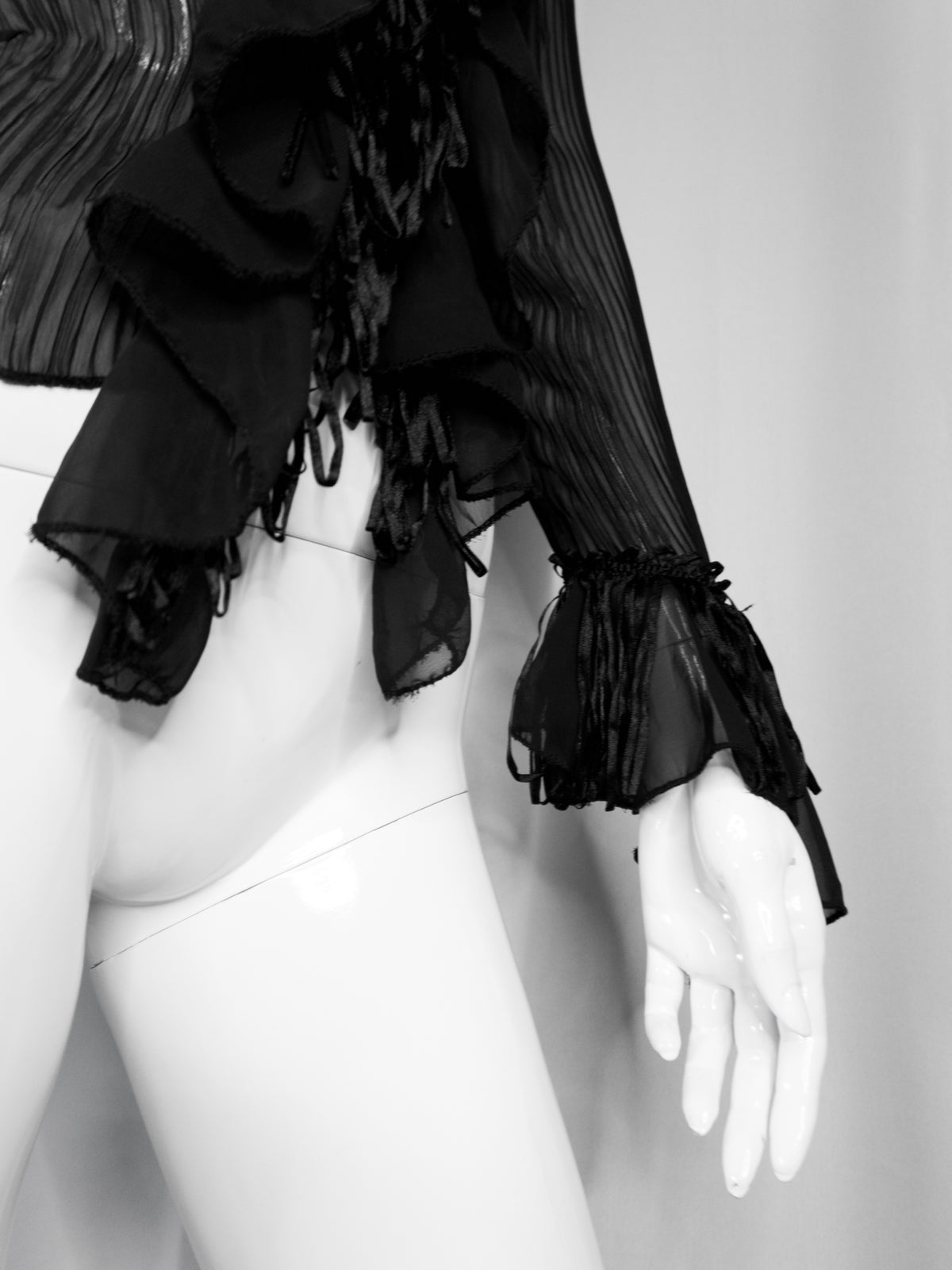 + Gothic mesh blouse +