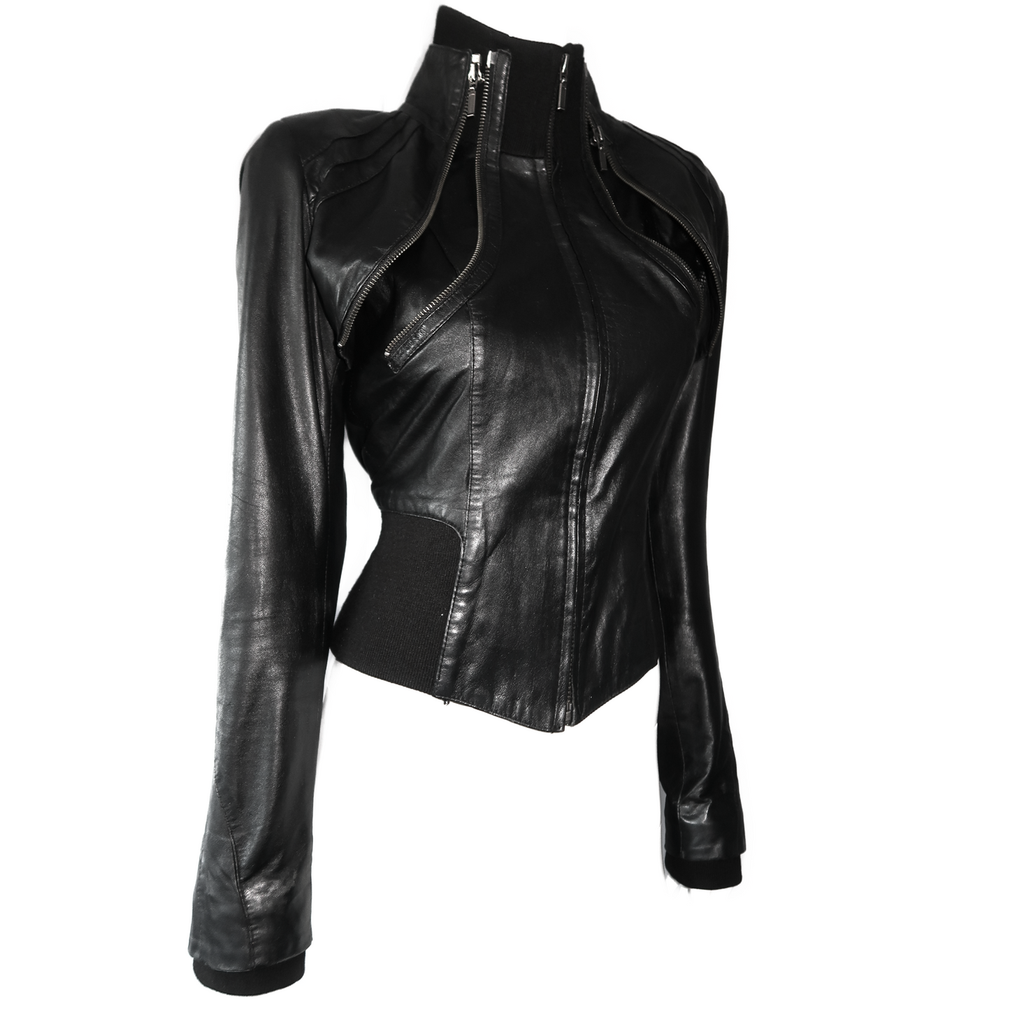 + 3-piece leather jacket +