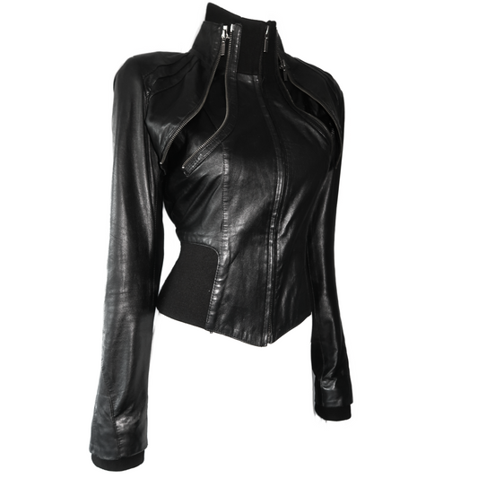 + 3-piece leather jacket +