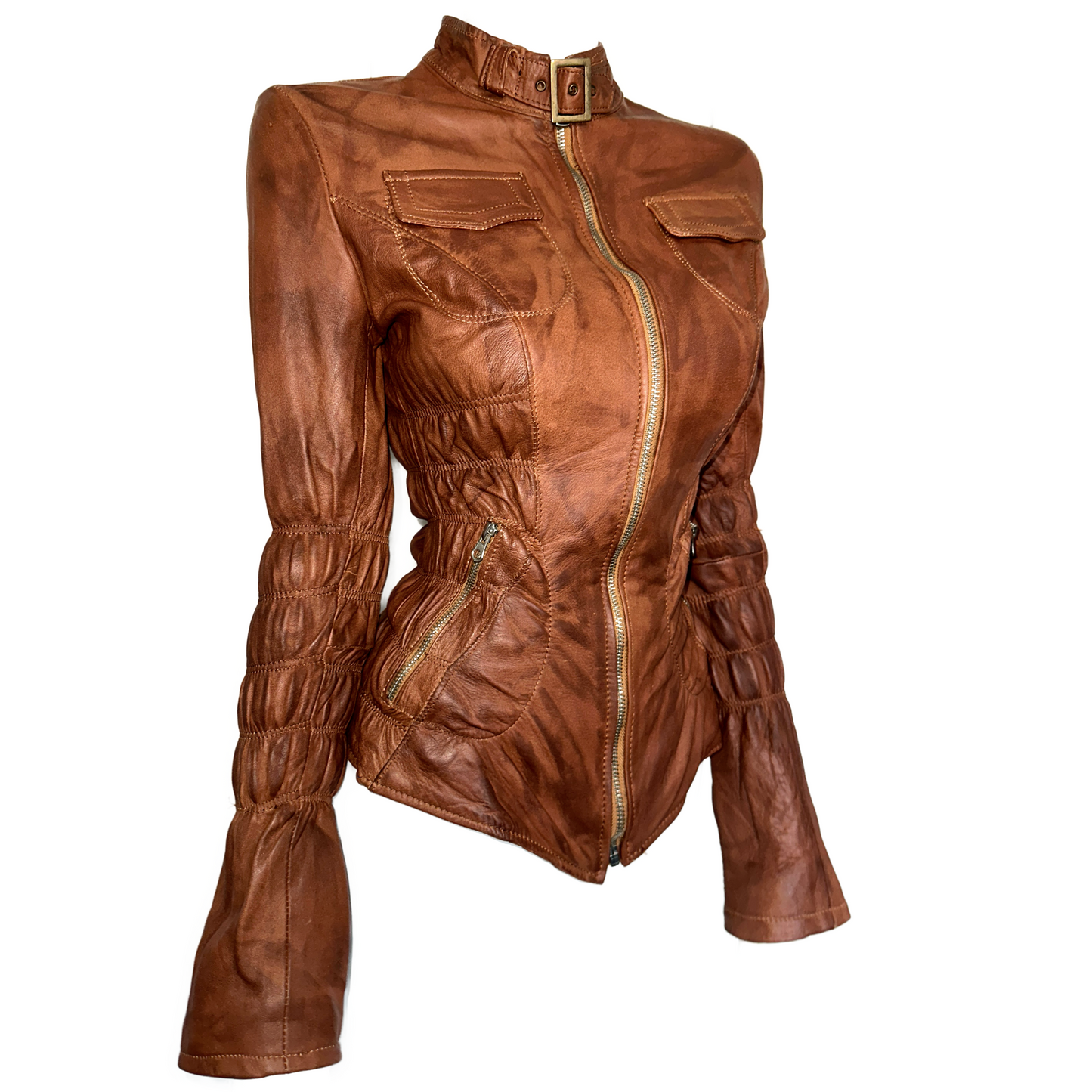 + Vintage Italian leather jacket +