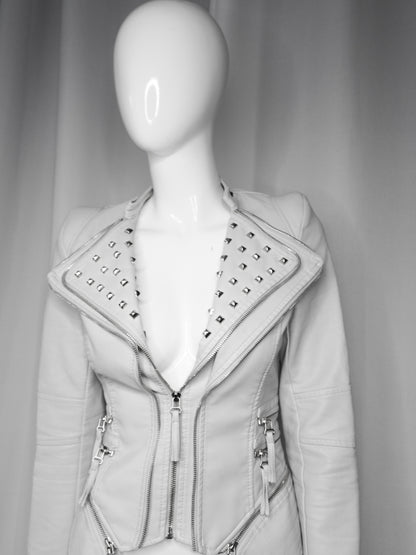 + Studded Power Shoulder Jacket +