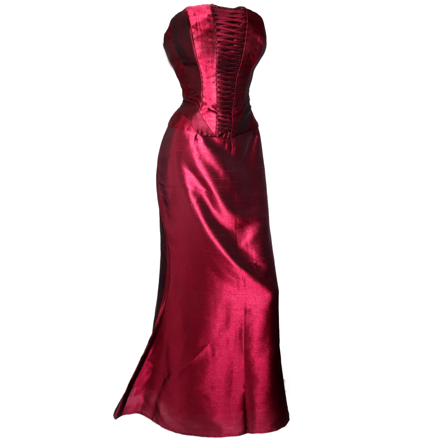 + Burgundy corset set +