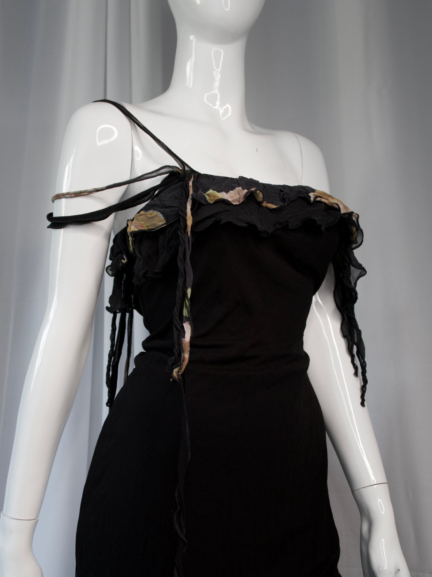 + Asymmetrical flower dress +