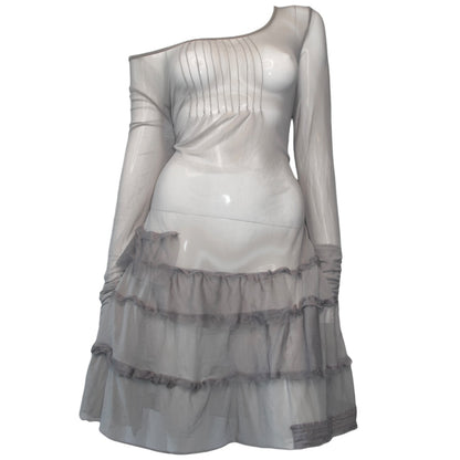 + Mesh Grey dress +