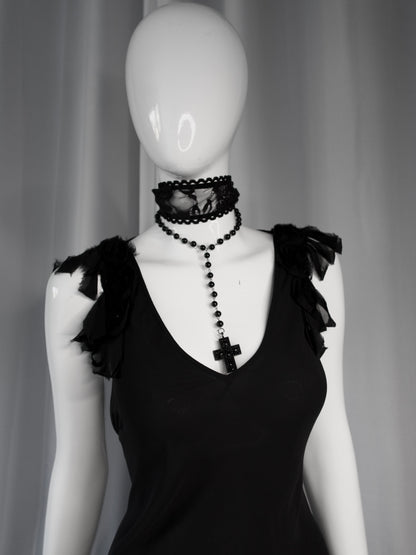 + Vintage mesh dress +