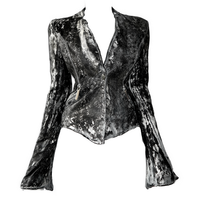 + Painted leather jacket +