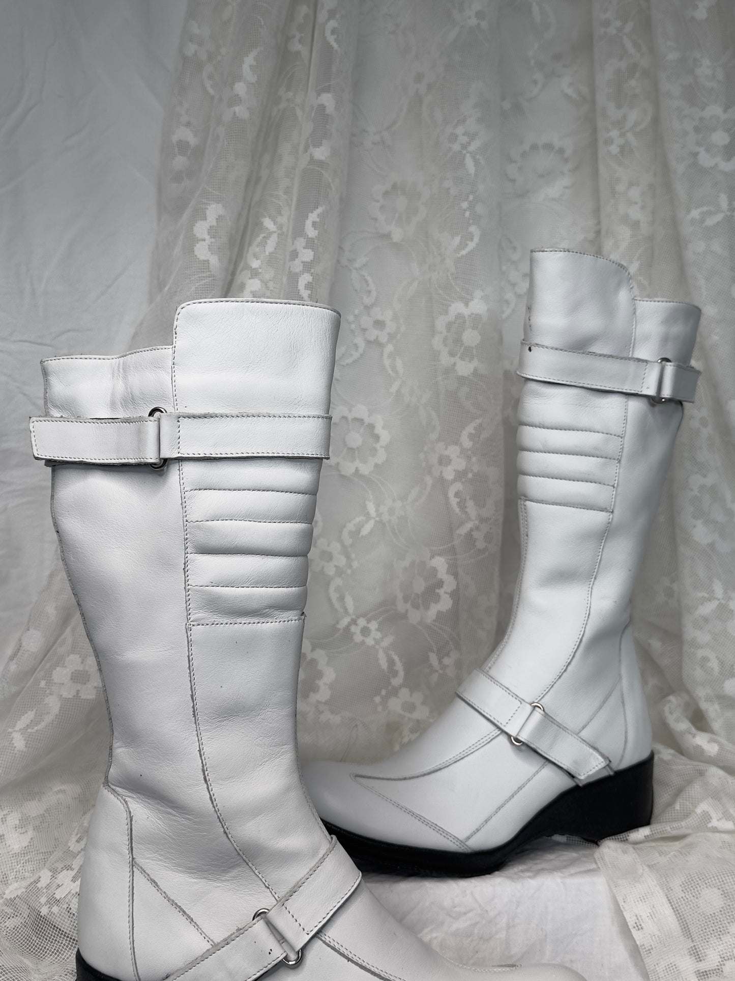 + Futuristic leather boots +