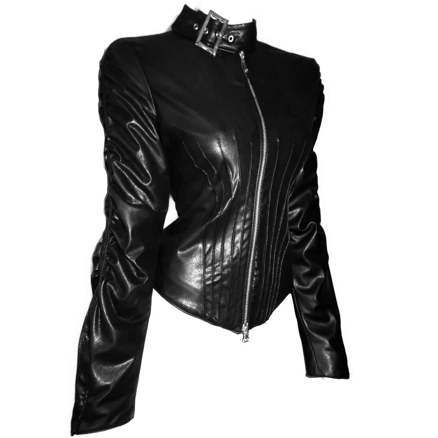 + Leather corset jacket +