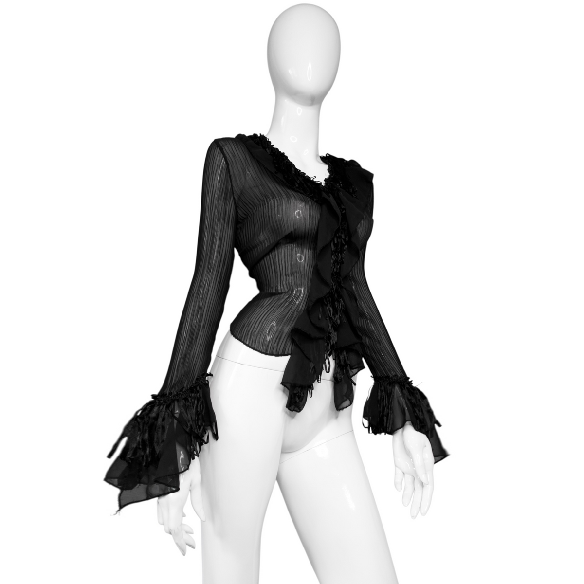 + Gothic mesh blouse +