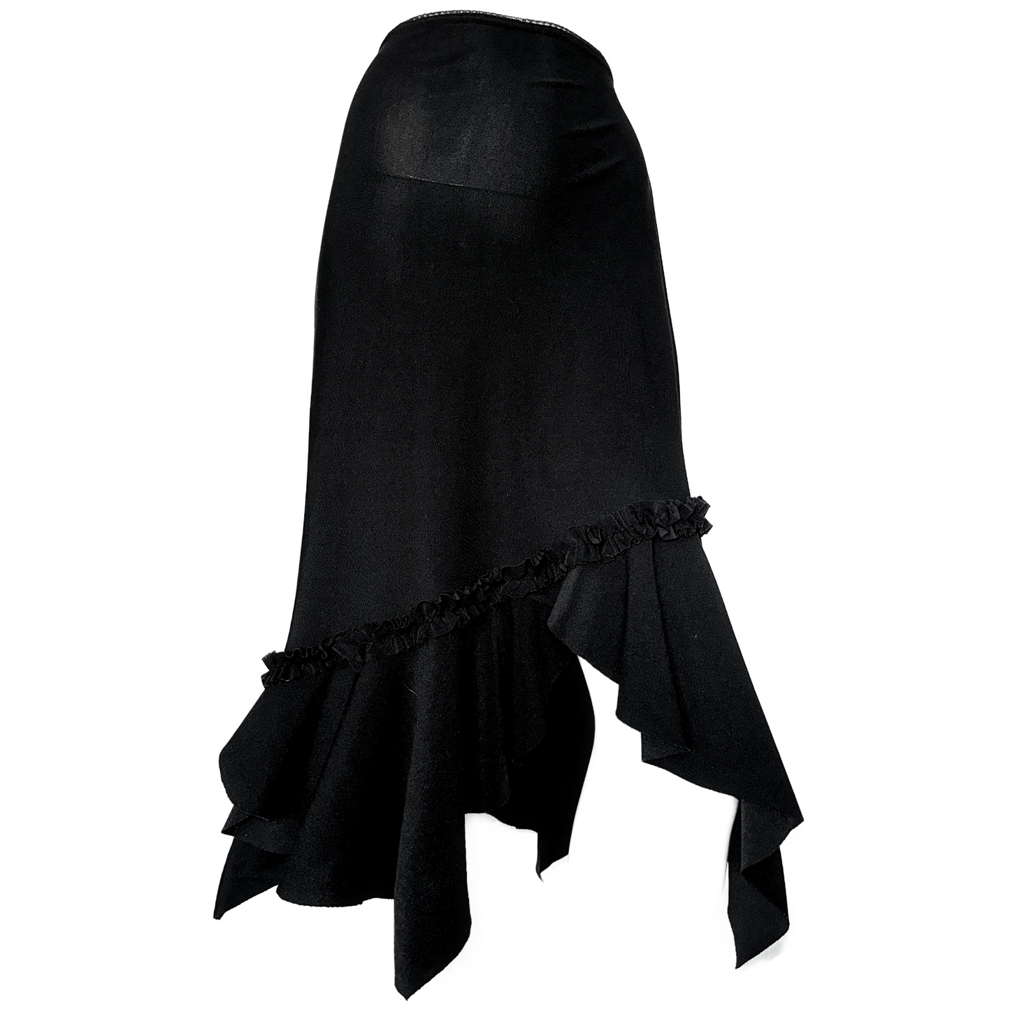 + Asymmetrical skirt +